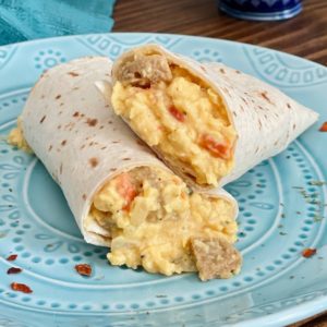 vegan breakfast burrito featured image