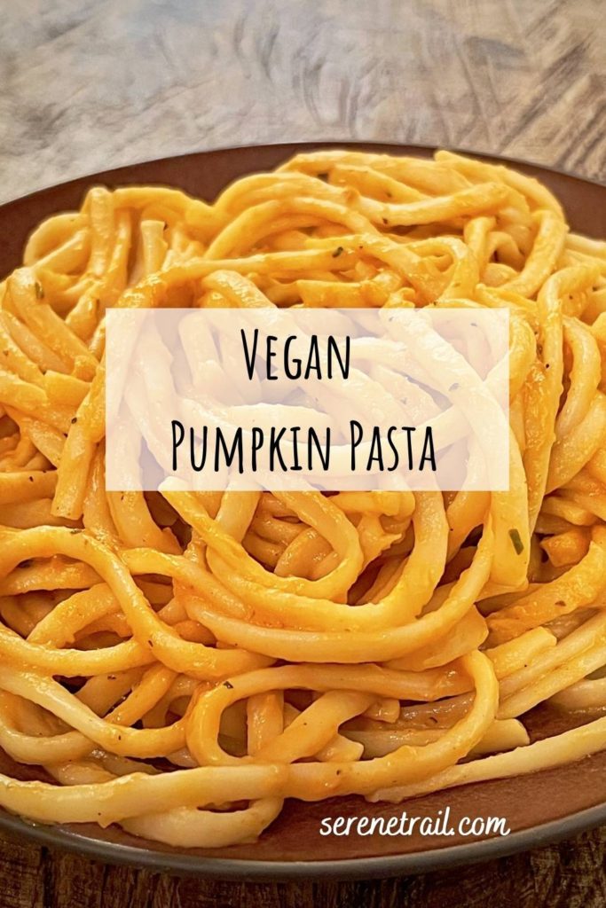 vegan pumpkin pasta pinterest pin