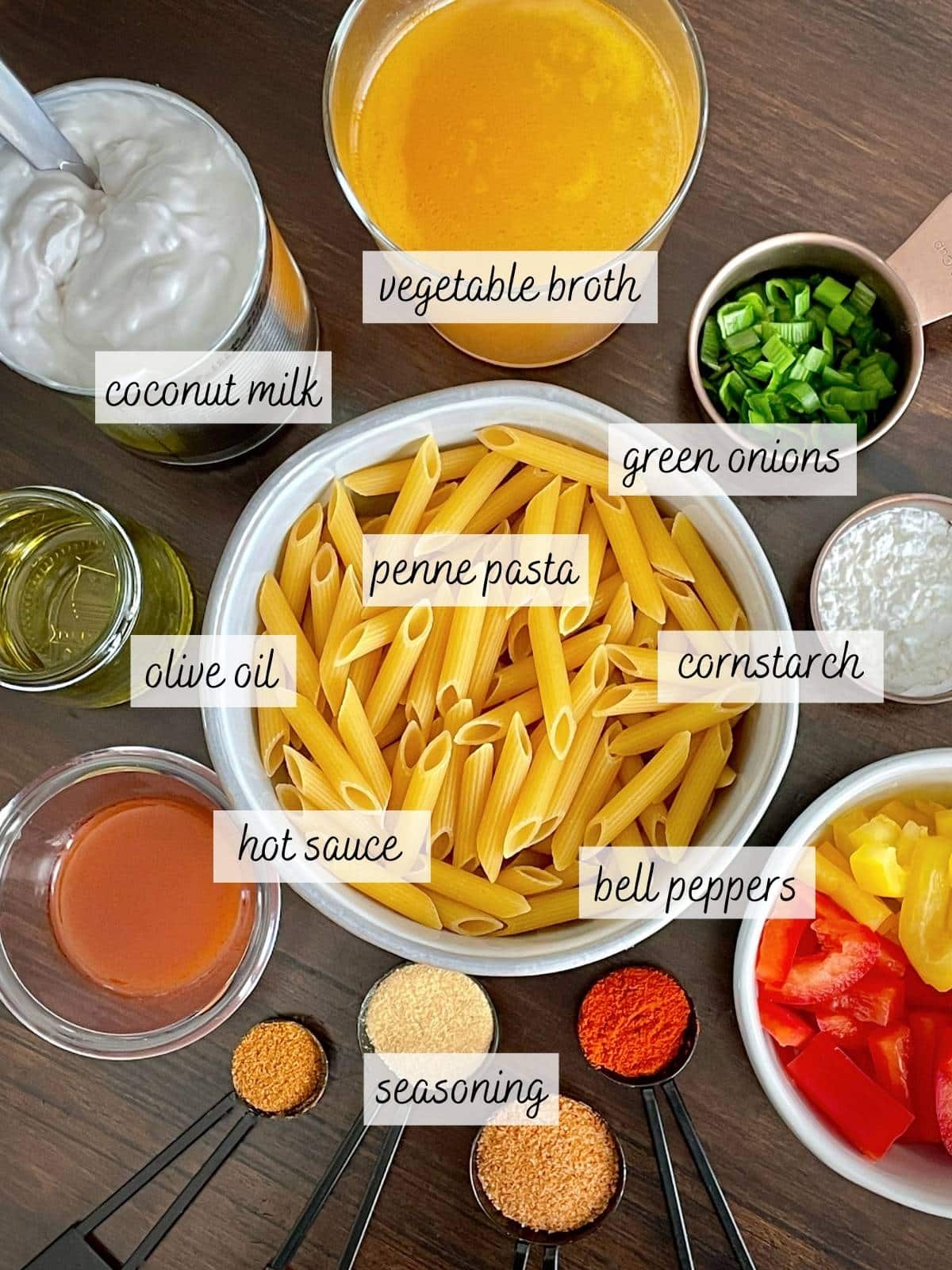 Cajun Pasta Ingredients