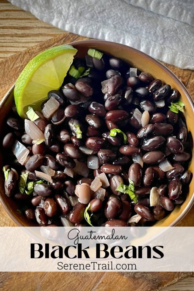 Guatemalan Black Beans pinterest pin