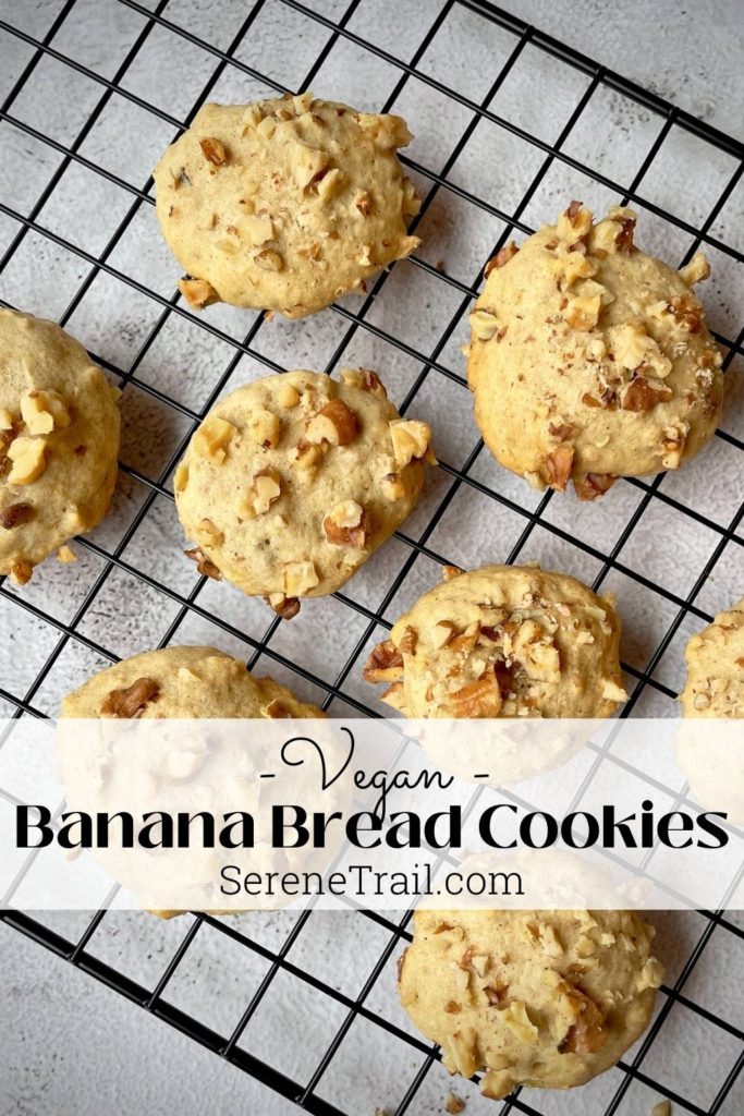 Vegan Banana Bread Cookies Pinterest Pin