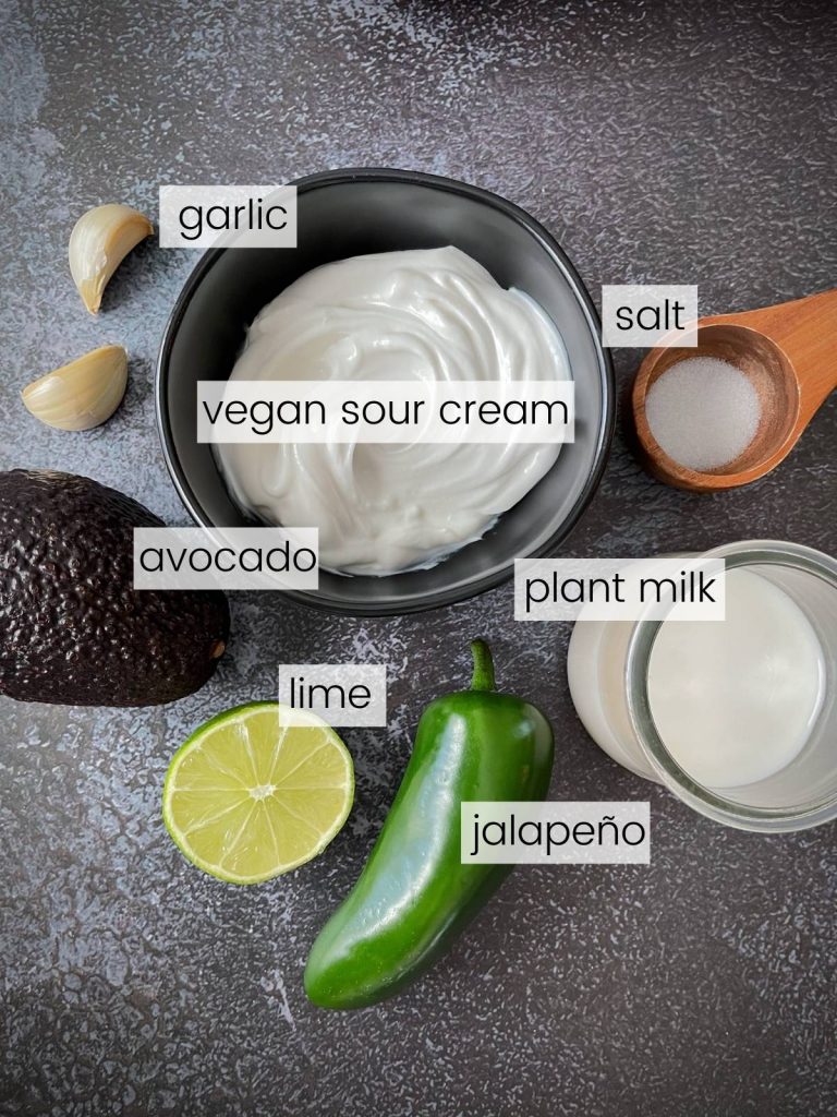 Image of the crema ingredients.