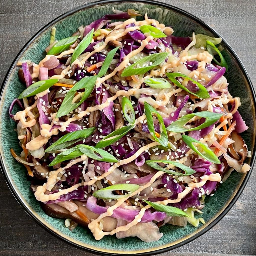 Vegan Egg Roll In A Bowl.