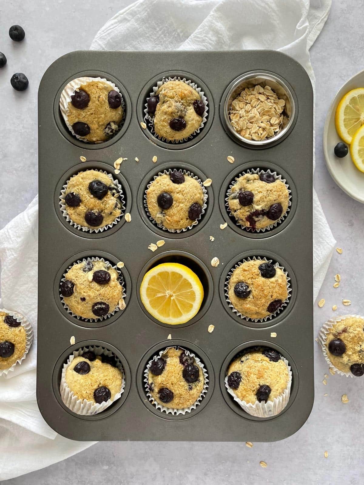 Muffins in the tin.