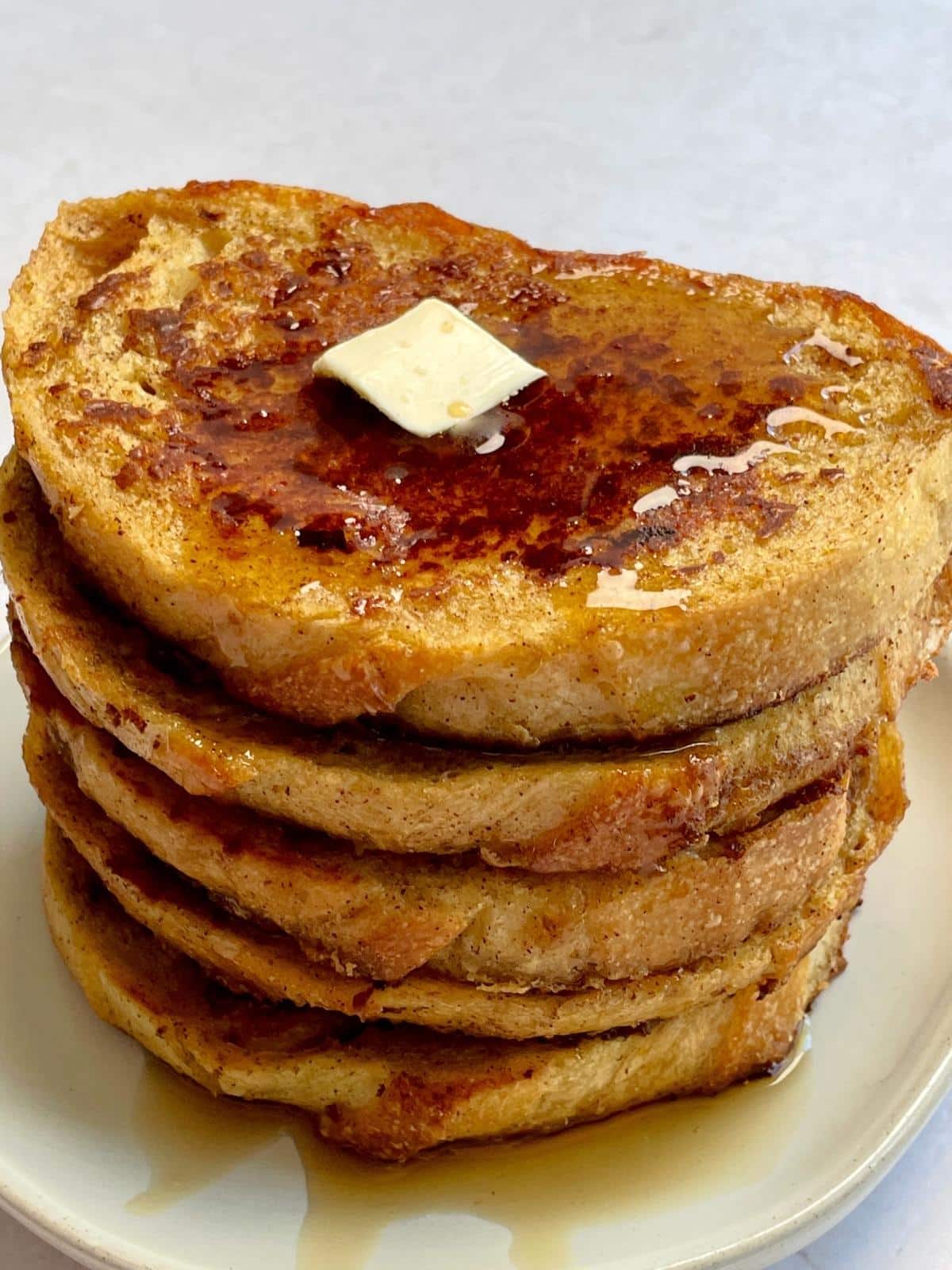 Stack of french toast.