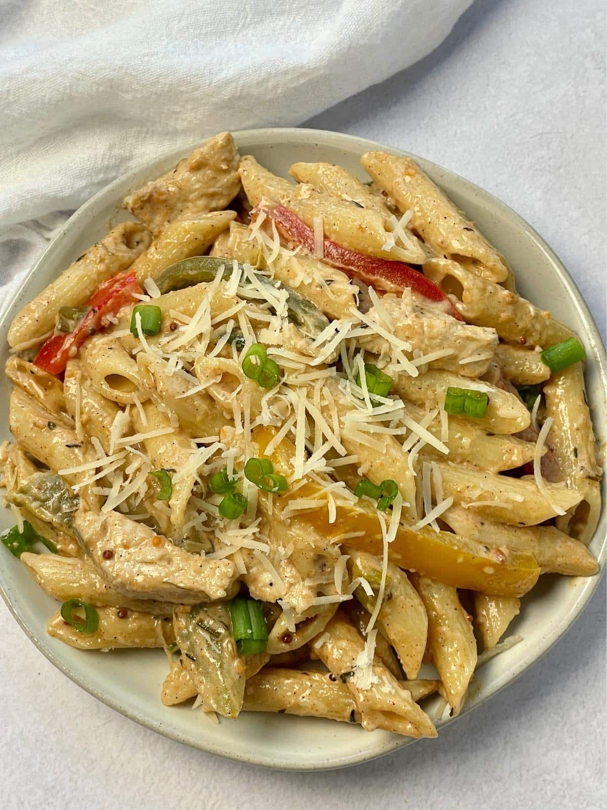 A plate of rasta pasta.