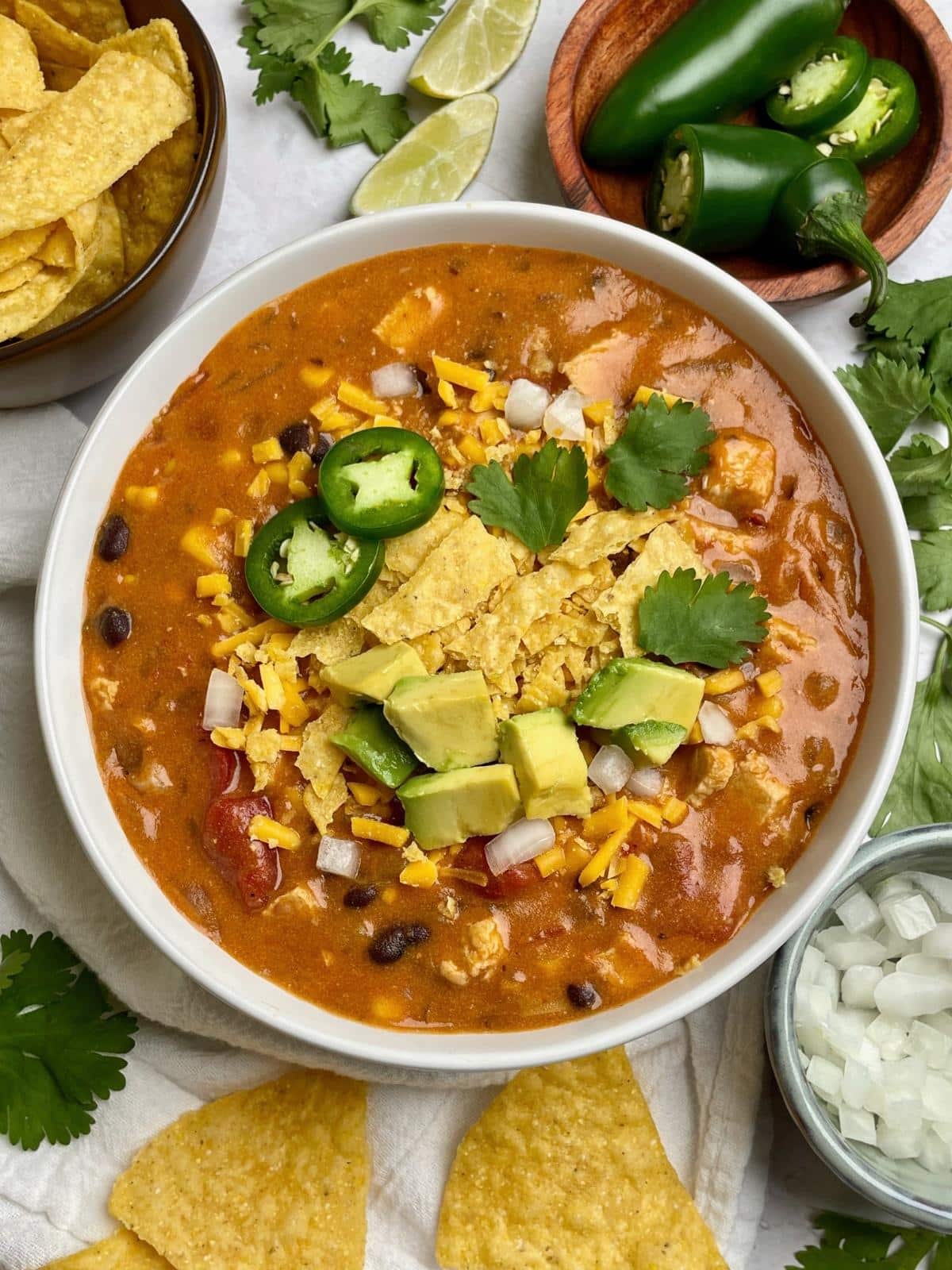 Vegan enchilada soup.