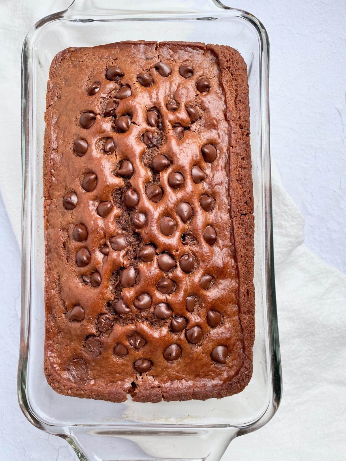 Baked chocolate bread.