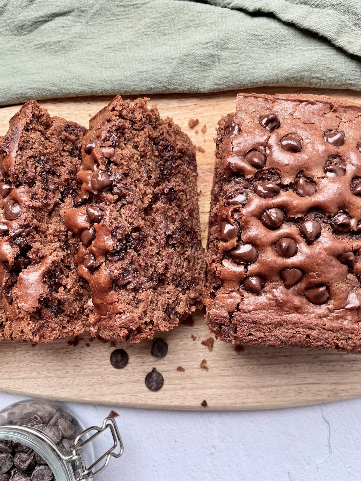 Double chocolate chip bread.