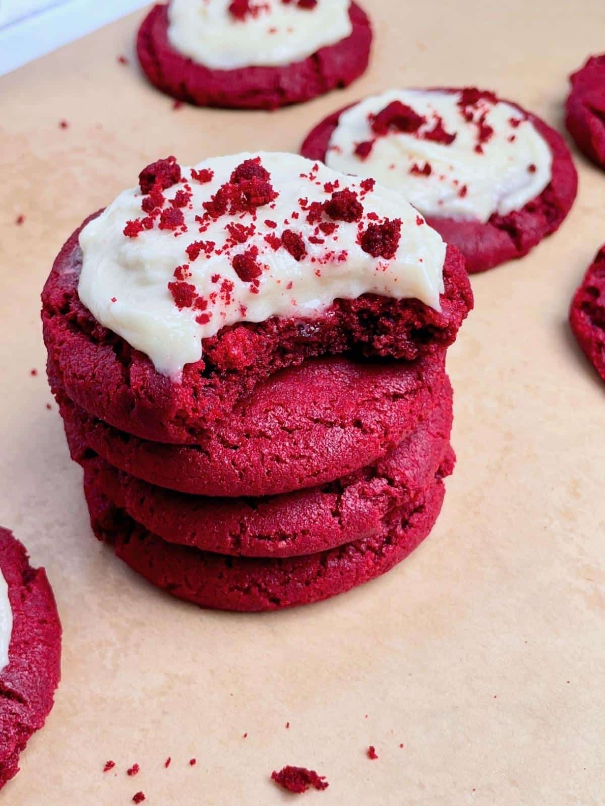 Cookies with vegan frosting.