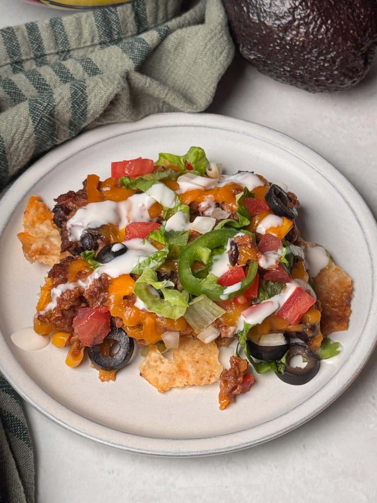 Vegan Mexican taco bake.