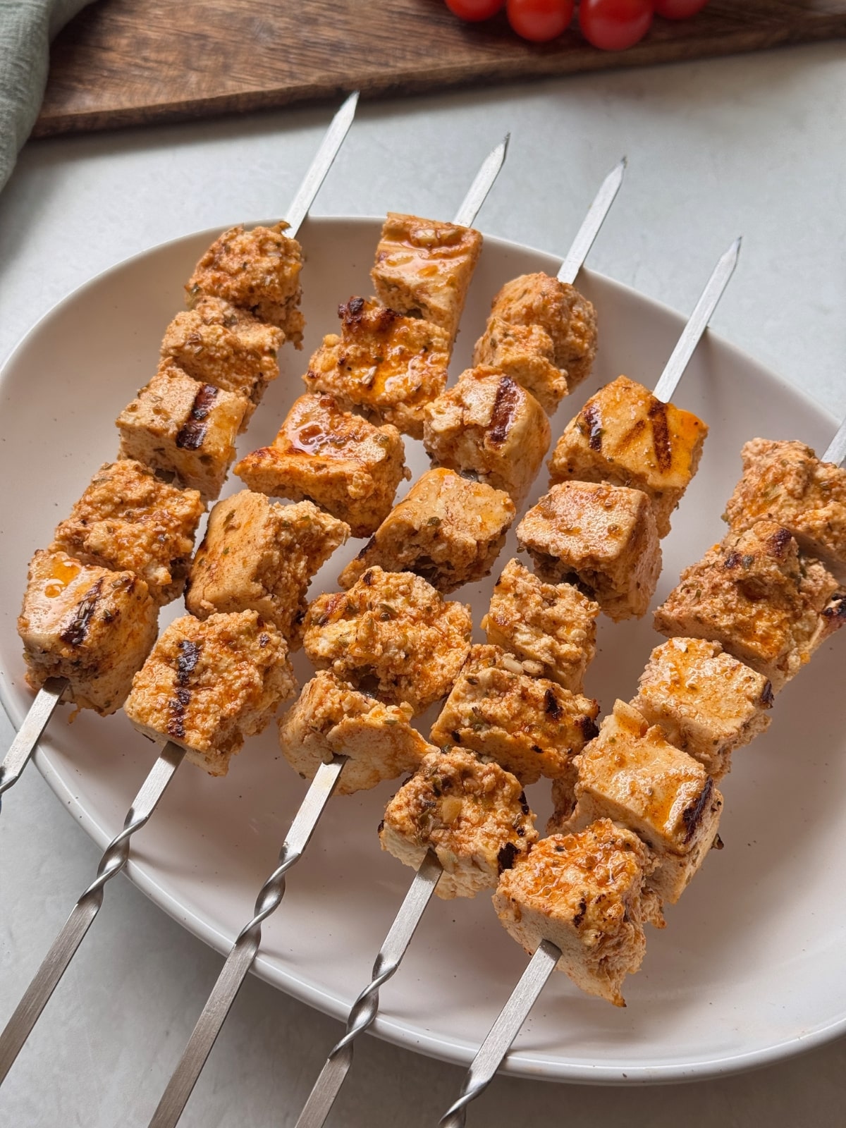 Grilled souvlaki skewers.